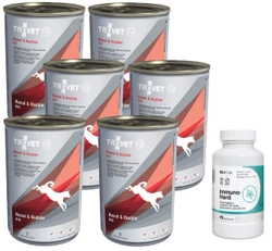 TROVET RID Renal & Oxalate (per cani) 400g - lattina + LAB-V Immuno Hard – Rafforzamento dell'immunità per cani e gatti 90 capsule