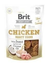 Brit Jerky Snack Pollo Carnoso Coins con Insetto 80g