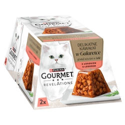 GOURMET Revelations Delicate Pezzetti in Gelatina con Salmone 2x57g