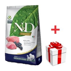 Farmina N&D Prime Canine Adult Medium&Maxi Lamb& Blueberry 12kg + una sorpresa per il vostro cane