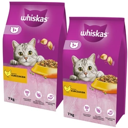 WHISKAS Cibo secco per gatti 1+ con pollo 14kg (2x7kg)