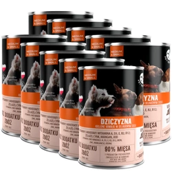 PetRepublic Pezzi in salsa di cervo 10x400 g per un cane