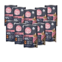 PetRepublic Fine Meat piatto di vitello 10x400g per gatti