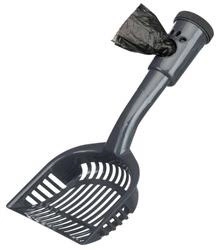 Trixie Litter Box Shovel con sacchetti per rifiuti M 38cm