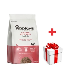 Applaws Adult Chicken with Extra Duck Sucha Karma dla kota 7,5kg + sorpresa GRATIS per il gatto
