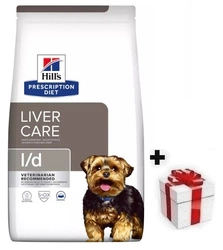 HILL'S PD Prescription Diet Canine L / d Cura del fegato 10 kg + HILLS Cibo ipoallergenico per cani 220g GRATIS