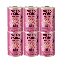 WILD FARM Pate Lamb 6x400g - cibo senza glutine per gatti