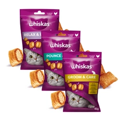 WHISKAS (Healthy Glow, Energy and Vitality, Relaxation and Relaxation) 3x45g - dolcetto per gatti, con pollo