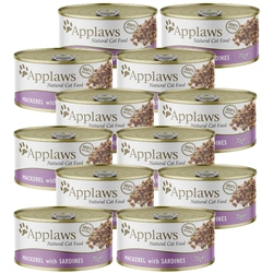 APPLAWS Sgombro con sardine in brodo in scatola 12x70g