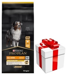 PRO PLAN Light Sterilised All Sizes Alimento per cani adulti ricco di pollo 14 kg + Sorpresa GRATUITA per il cane!