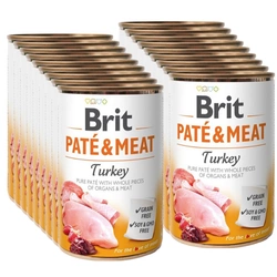 Brit Pate & Meat Con tacchino 18x400g