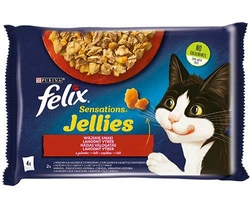 FELIX Sensations Sapori di campagna in gelatina con manzo e pollo 4x85g