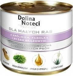 Dolina Noteci Premium per piccole razze con coniglio, fagioli e riso 185g x6