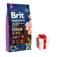 Brit Premium By Nature Junior S Con pollo 8kg + una sorpresa per il vostro cane GRATIS!
