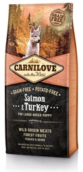 Carnilove Salmone e Tacchino per cuccioli di taglia grande 12 kg