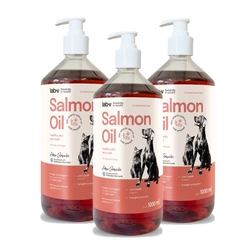 LAB V Olio di salmone per cani e gatti 3x1000ml