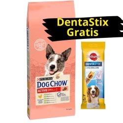 Purina Dog Chow Adulto attivo con pollo 14kg + PEDIGREE DentaStix GRATIS!
