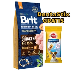 Brit Premium By Nature Adult M Con pollo 15kg