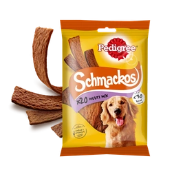 Pedigree Schmackos Snack per cani adulti con manzo, pollo, agnello e anatra 172g