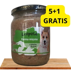 Leopold cibo per cani con carne di vitello 6x500g (Barattolo)