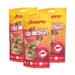 JOSERA Crunchies - Manzo (gustoso snack per gatti) 3x60g