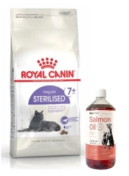 ROYAL CANIN sterilizzato +7 10kg + LAB V Olio di Salmone per cani e gatti 1000ml