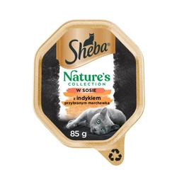 SHEBA® Nature's Collection Salsa di tacchino - cibo umido per gatti - vaschetta 85g