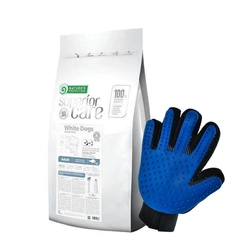 NATURES PROTECTION Superior Care Grain Free White Fish Adult Small Breeds 10kg + Guanto per pettinare il pelo del cane/gatto GRATIS!