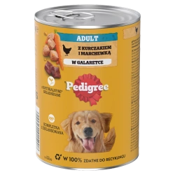 Pedigree Wet Food per cani adulti con pollo e verdure in gelatina 400g