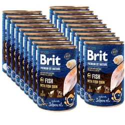 Brit Premium By Nature Pesce con pelle di pesce 18x400g
