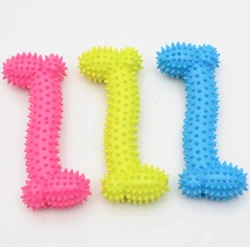 NUXIE® Giocattolo per cani in gomma, osso, 11 cm