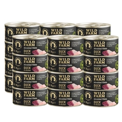 WILD FARM Fillets Duck&Chicken 24x70 g - Alimento umido senza cereali per gatti in brodo