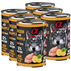 ALPHA SPIRIT Pollo con ananas 6x400g