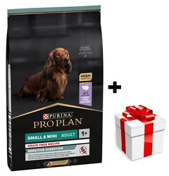 PRO PLAN Sensitive Digestion Small & Mini Adult cibo per cani ricco di tacchino 7 kg + sorpresa per il cane GRATIS