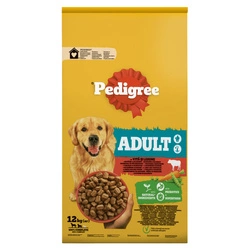 PEDIGREE® Adult 12 kg con manzo - alimento secco completo per cani adulti di taglia grande e media