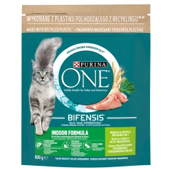 Purina One Cat Alimento Tacchino Indoor per Gatti 800 g