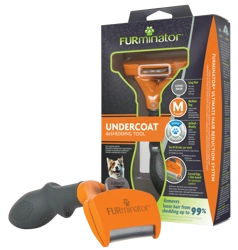 FURMINATOR Attrezzo per pettinare il sottopelo per cani a pelo lungo di taglia media