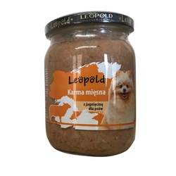 Leopold cibo per cani a base di carne di agnello 500g (Barattolo)