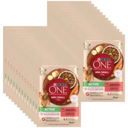 Purina One Mini/Small Active cibo per cani 26x85 g