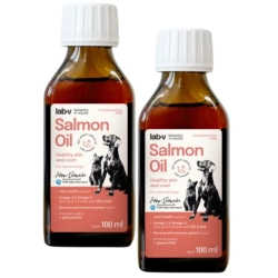 LAB V Olio di salmone potenziato con vitamine 2x100ml