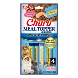 INABA  Cat Meal Topper Tonno con riccioli di mare Ricetta 4x14 (56 g)