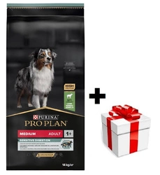 PRO PLAN Sensitive Digestion Medium Adult cibo per cani ricco di agnello 14kg + sorpresa per il cane GRATIS