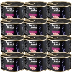 Dolina Noteci Premium  per gatti ricca di tacchino 12x185 g