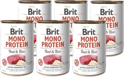 Brit Mono Protein Manzo e riso integrale 6x400g