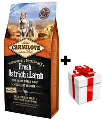Carnilove Fresh Ostrich Lamb Adult 6kg + sorpresa per il cane GRATIS