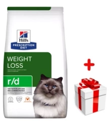 HILL'S PD Prescription Diet Feline r/d 3kg + una sorpresa per il vostro gatto GRATIS!
