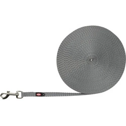 RIXIE Guinzaglio da addestramento per cani di piccola taglia, fettuccia, XS-S: 15m/10mm, molto leggero, grafite