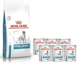 ROYAL CANIN Hypoallergenic 14kg + Hypoallergenic 6x400g può