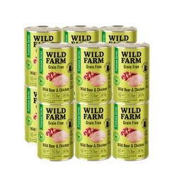 WILD FARM Premium Grain Free Wild Boar and Chicken 12x400g  - alimenti senza cereali per gatti