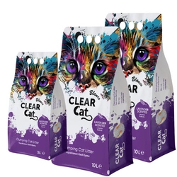 Clear Cat Blanco Graniglia di bentonite alla lavanda 25l